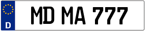 Trailer License Plate